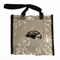 Clear Tote Bag Eagle Head with Black Trim