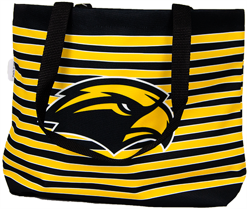 Tote Wavy Striped Eagle Head
