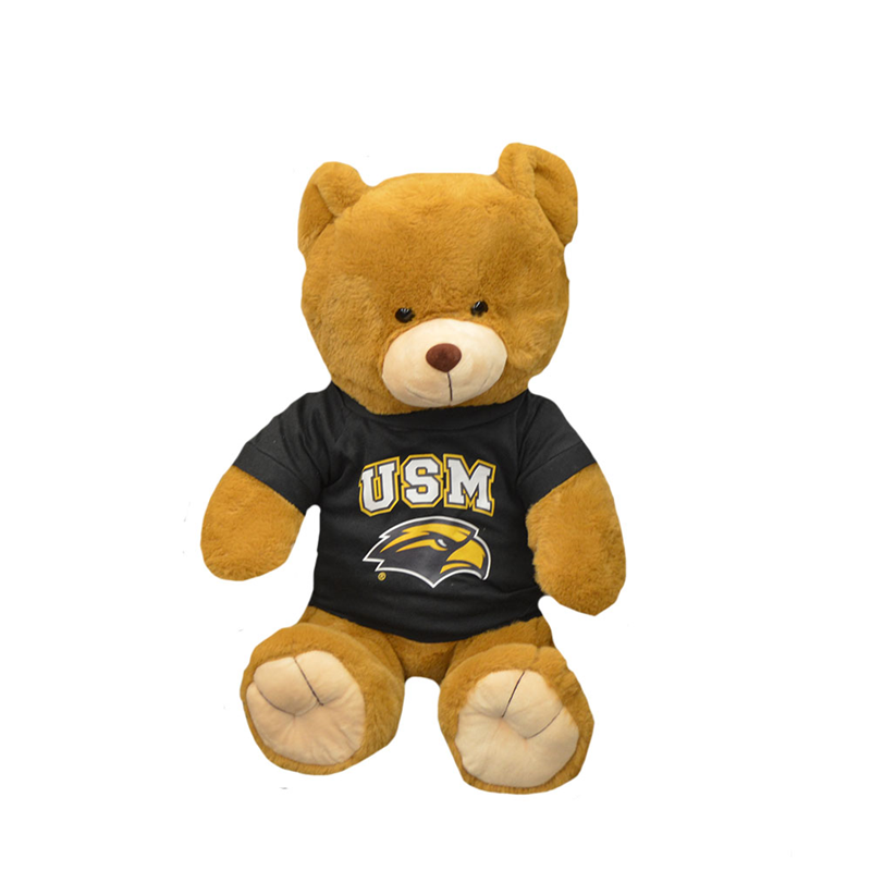 Toy Bear with T-Shirt Xl 24" University Of Southern Mississippi Eagle Head