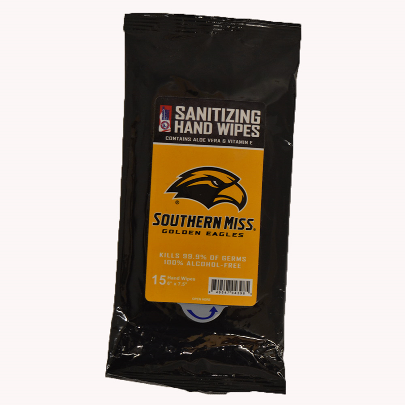 Travel Sanitizing Wipes Southern Miss