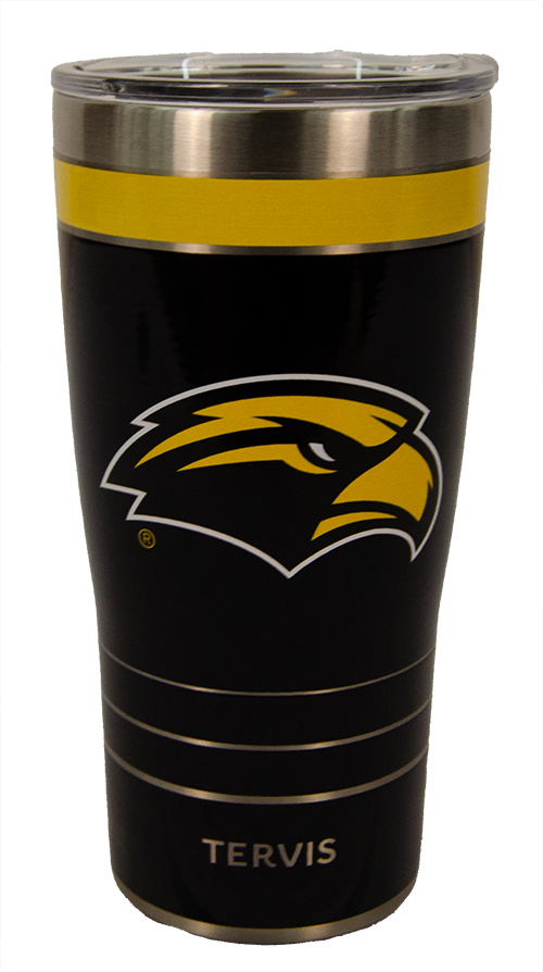 Tumbler 20 oz MVP Eagle Head Southern Miss Bars
