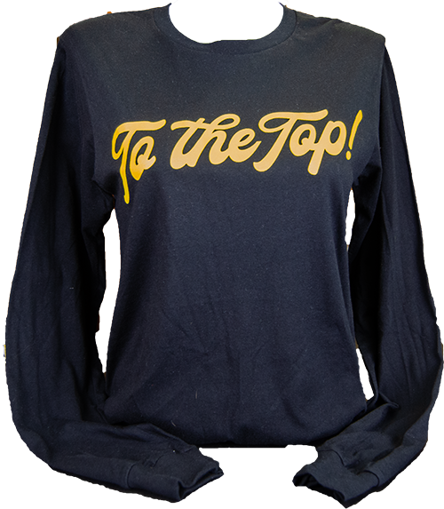 T-Shirt Long Sleeve Crewneck To The Top Script