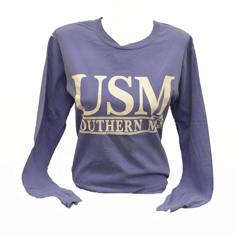 T-Shirt Long Sleeve USM Double Bars Violet