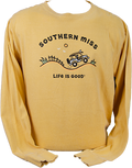 T-Shirt Long Sleeve Ringspun Jake Southern Miss Beach Truck Life Is Good