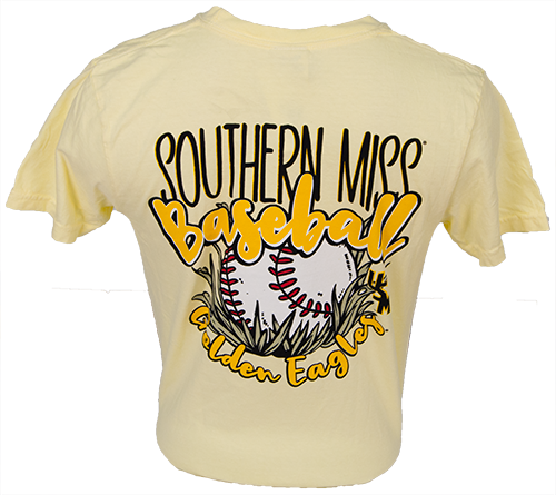 T-Shirt Short Sleeve Baseball Script Baseball & Glove Artwork