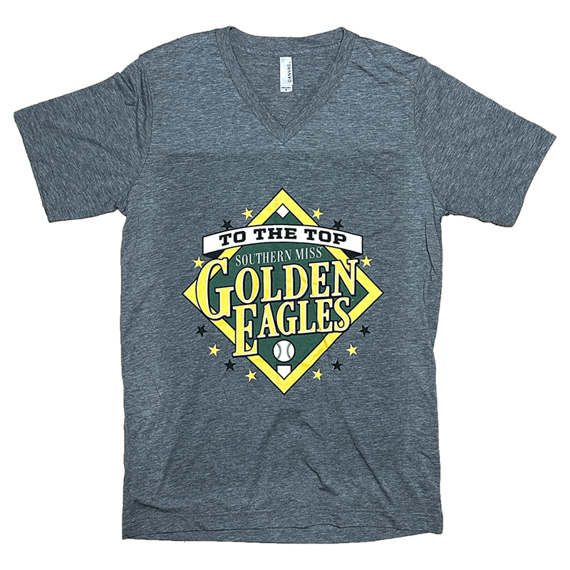 T-Shirt Short Sleeve Baseball Diamond with Multiple Logos