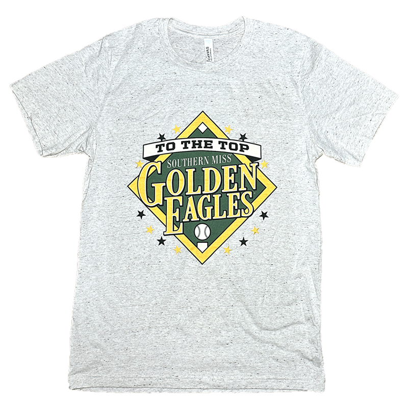 T-Shirt Short Sleeve Baseball Diamond with Multiple Logos