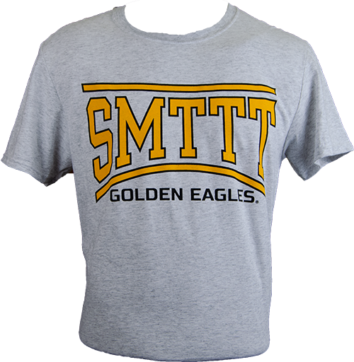 T-Shirt Short Sleeve SMTTT Curve Gold Lines over Golden Eagles