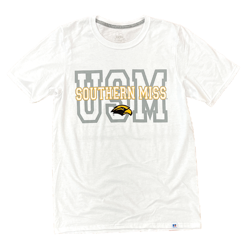 T-Shirt Short Sleeve Southern Miss Inside USM Block Letters