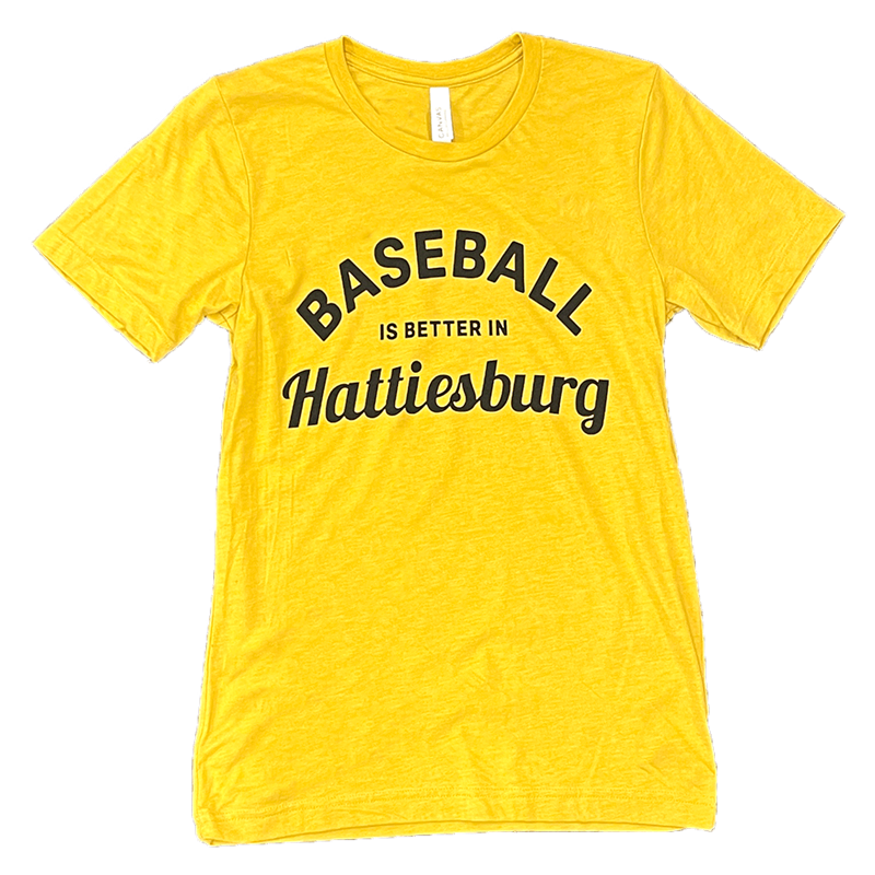 T-Shirt Short Sleeve Triblend Baseball Is Better In Hattiesburg