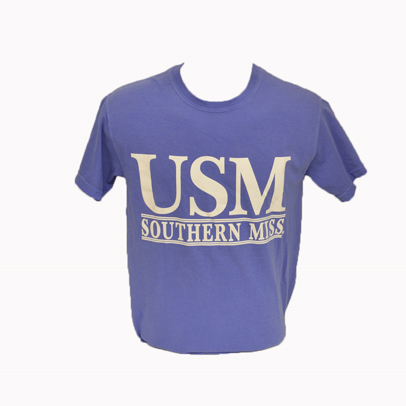 T-Shirt Short Sleeve USM Double Bars Lagoon Blue