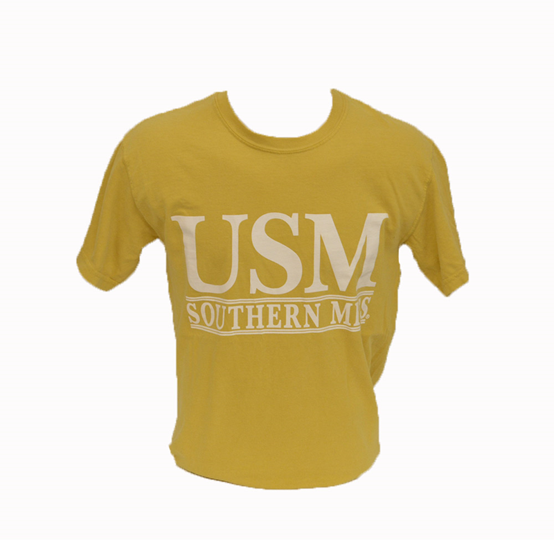 T-Shirt Short Sleeve USM Double Bars Mustard