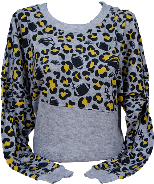 T-Shirt Women's Long Sleeve Spirit Leopard Print