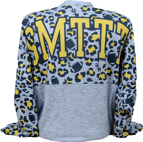 T-Shirt Women's Long Sleeve Spirit Leopard Print
