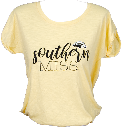 T-Shirt Women's Short Sleeve Sweet Southern Miss Script