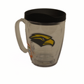 Clear 16 oz Insulated Mug with Eagle Head