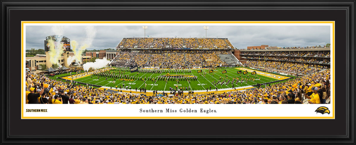 Panorama Southern Miss #3 Football 50 Yard 2025 Southern Miss Golden Eagles