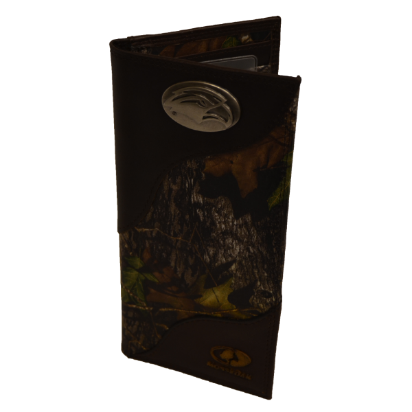 Wallet Leather Mossy Oak Roper Eagle Head Concho