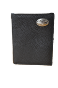 Wallet Leather Pebble Bi Fold Eagle Head Concho