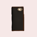 Wallet Leather Two Tone Roper Eagle Head Concho