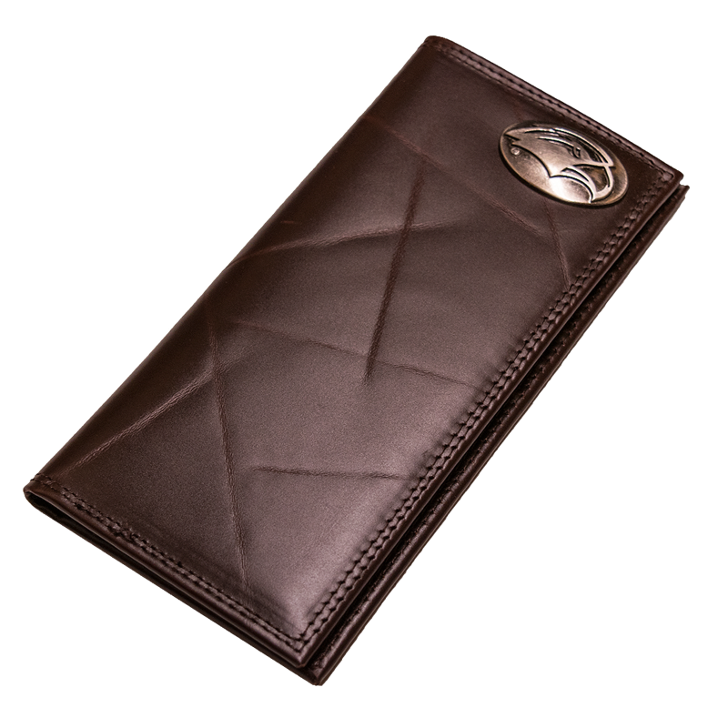 Wallet Leather Wrinkle Roper Eagle Head Concho