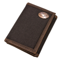 Wallet Nylon Tri Fold Eagle Head Concho