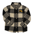 Youth Button Down Long Sleeve Nicholas Plaid with Eagle Head