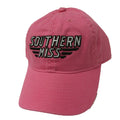 L2 Brands Youth Cap Relaxed Twill Southern Miss Bars Embroidery Pink