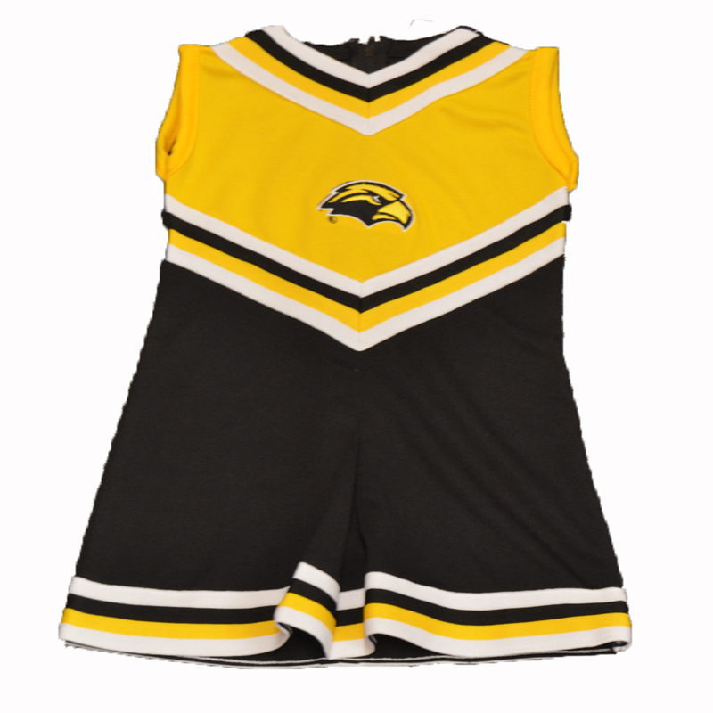 Youth Cheer Uniform V-neck Dress with Eagle Head