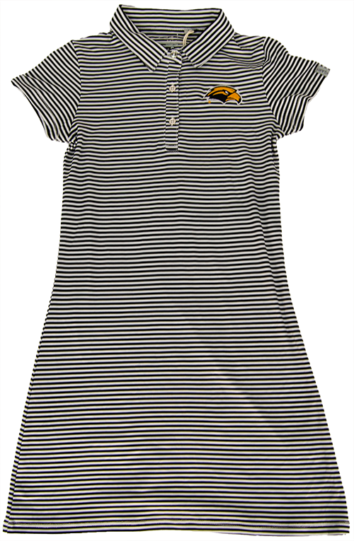 Youth Dress Polo Striped Beatrice with Eagle Head