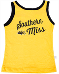Youth Tank Top Girl Southern Miss Script Eagle Head
