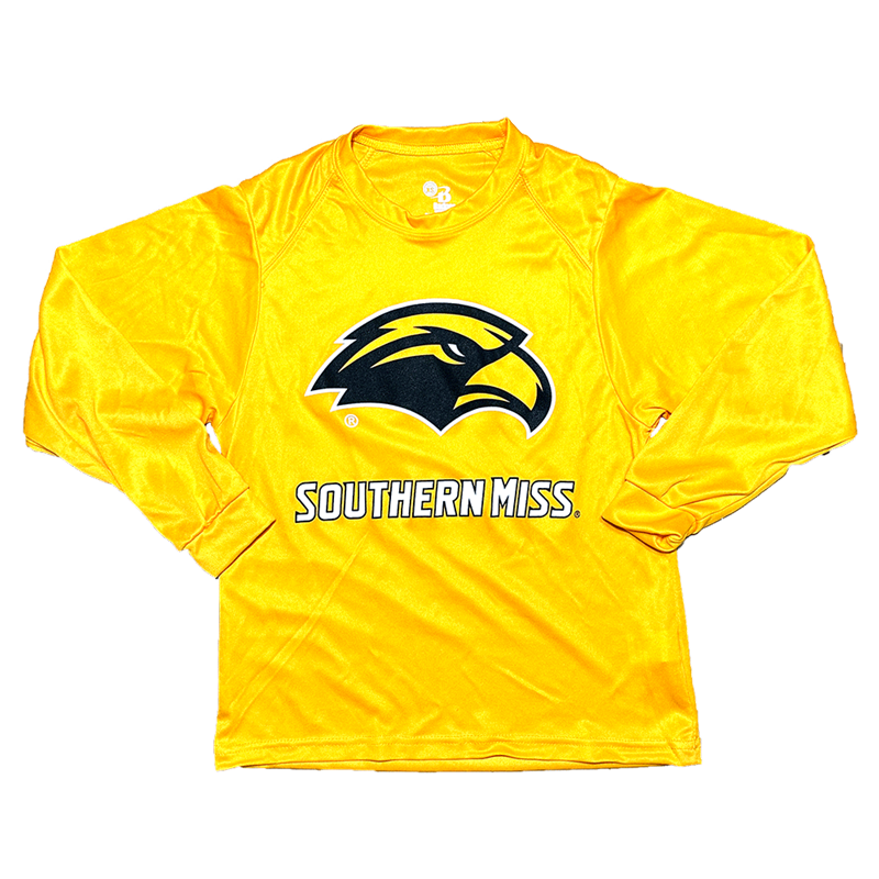 Youth T-Shirt Long Sleeve B-Core Eagle Head Southern Miss