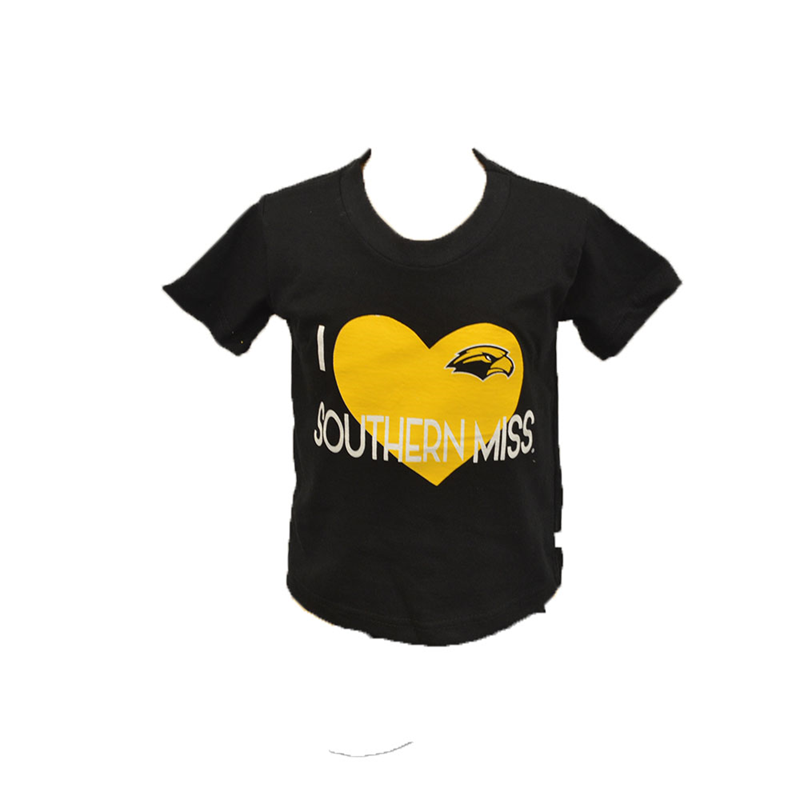 Youth T-Shirt Short Sleeve I Heart Southern Miss