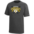 Youth T-shirt Short Sleeve Crossed Baseball Bats with Stacked USM on Plate