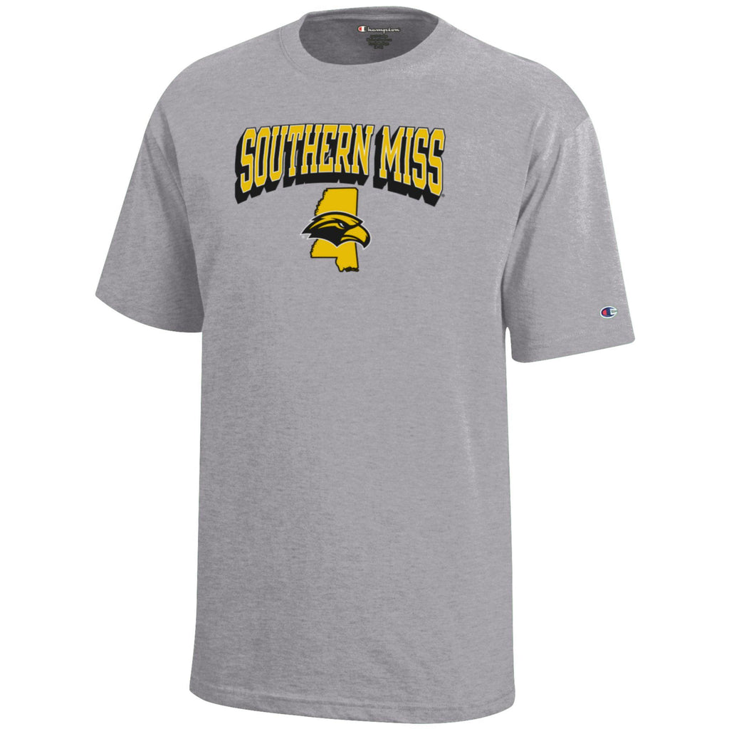 Youth MS Emblem Short Sleeve T-shirt with Southern Miss Eagle Head