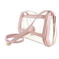 Geo Magnet Blush Tailgate Crossbody with Gold Accents and Leather Strap