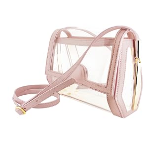 Geo Magnet Blush Tailgate Crossbody with Gold Accents and Leather Strap