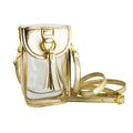 Crossbody Cell Phone Bag with Gold Tassel Accent and Strap