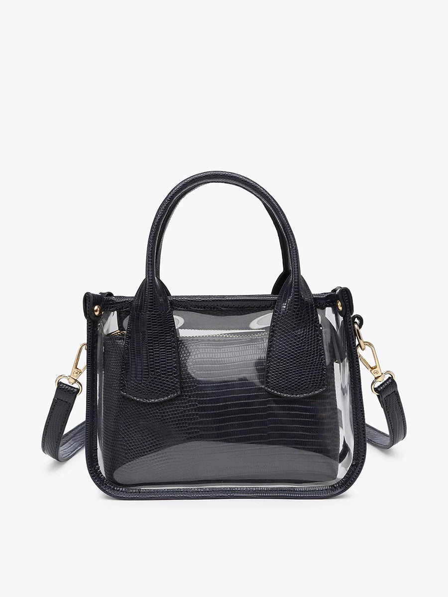 Clear Stacey Crossbody with Strap And Handles Bag In A Bag