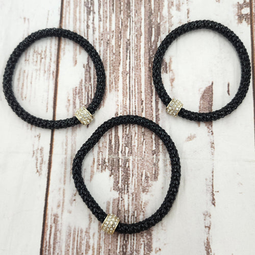 3 Interlocking Studded Jewel Scales Bracelets