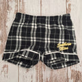 Youth Girls Plaid Flannel Short with Southern Miss Script