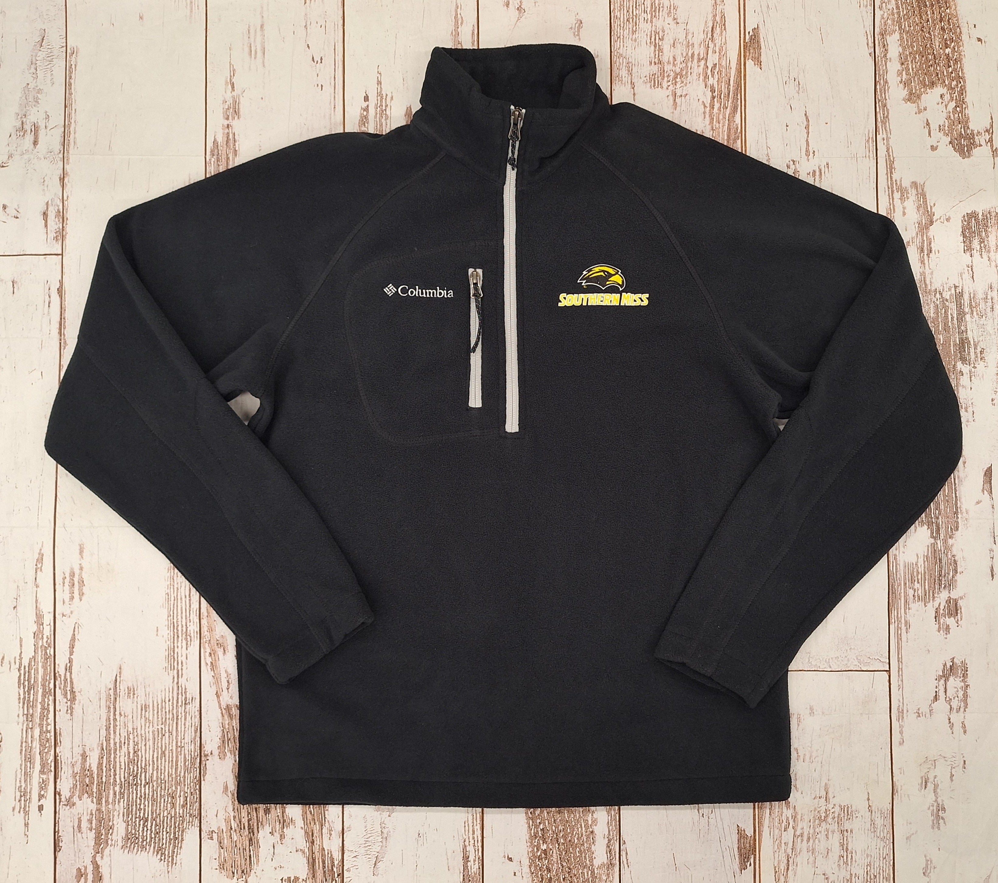 Columbia Men's Fast Trek Half Zip Pullover with Eagle Head Southern Miss
