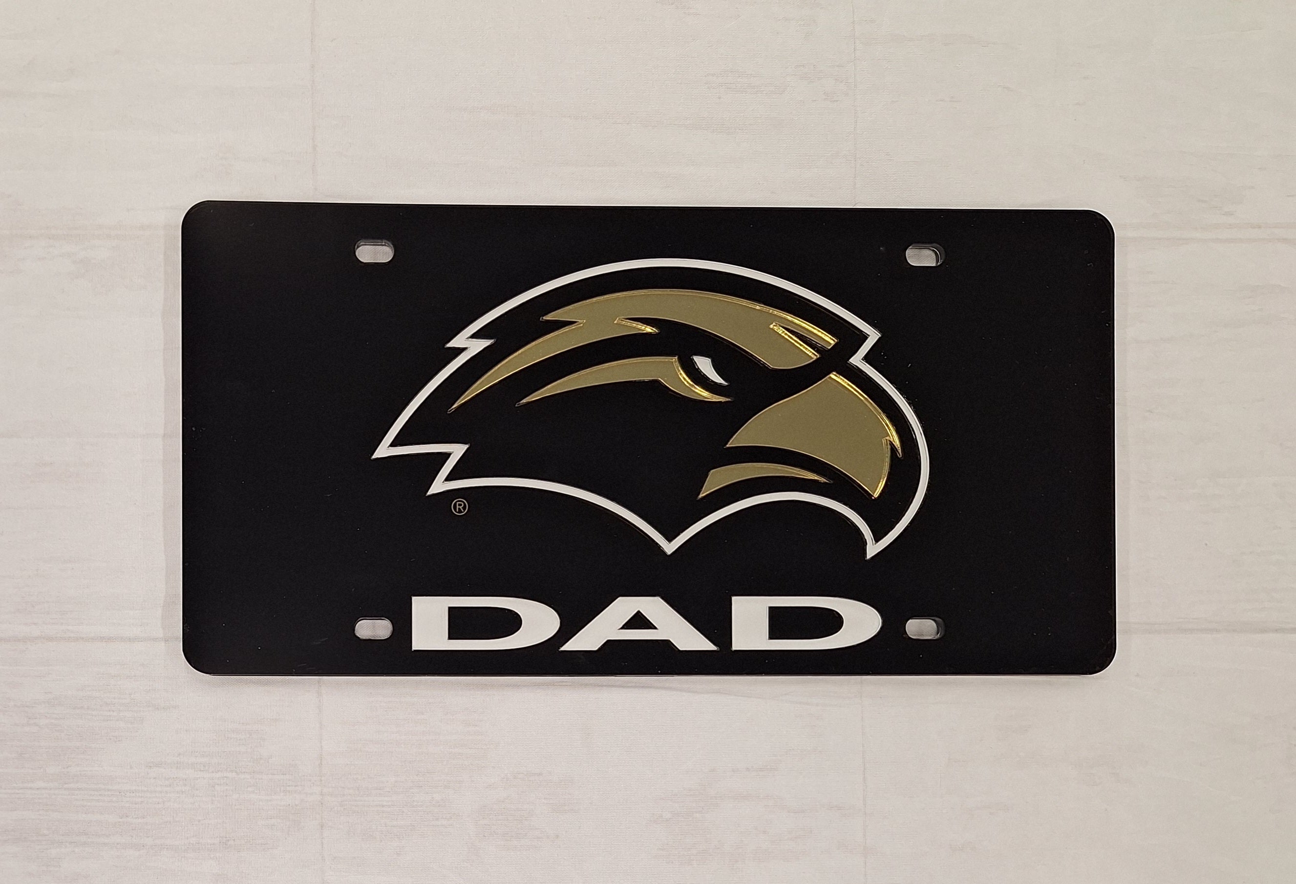 Auto License Plate Eagle Head Dad