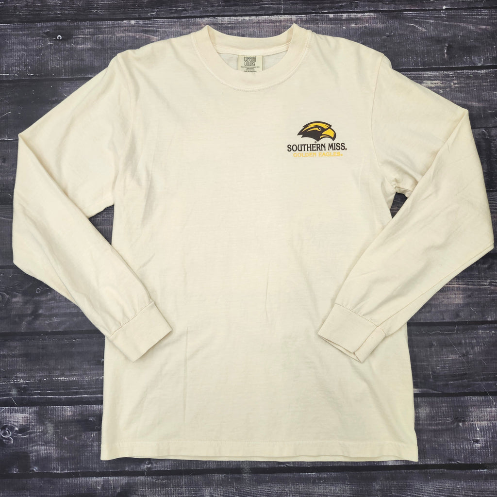 Live Mascot Stadium Long Sleeve T-Shirt with Attack Eagle