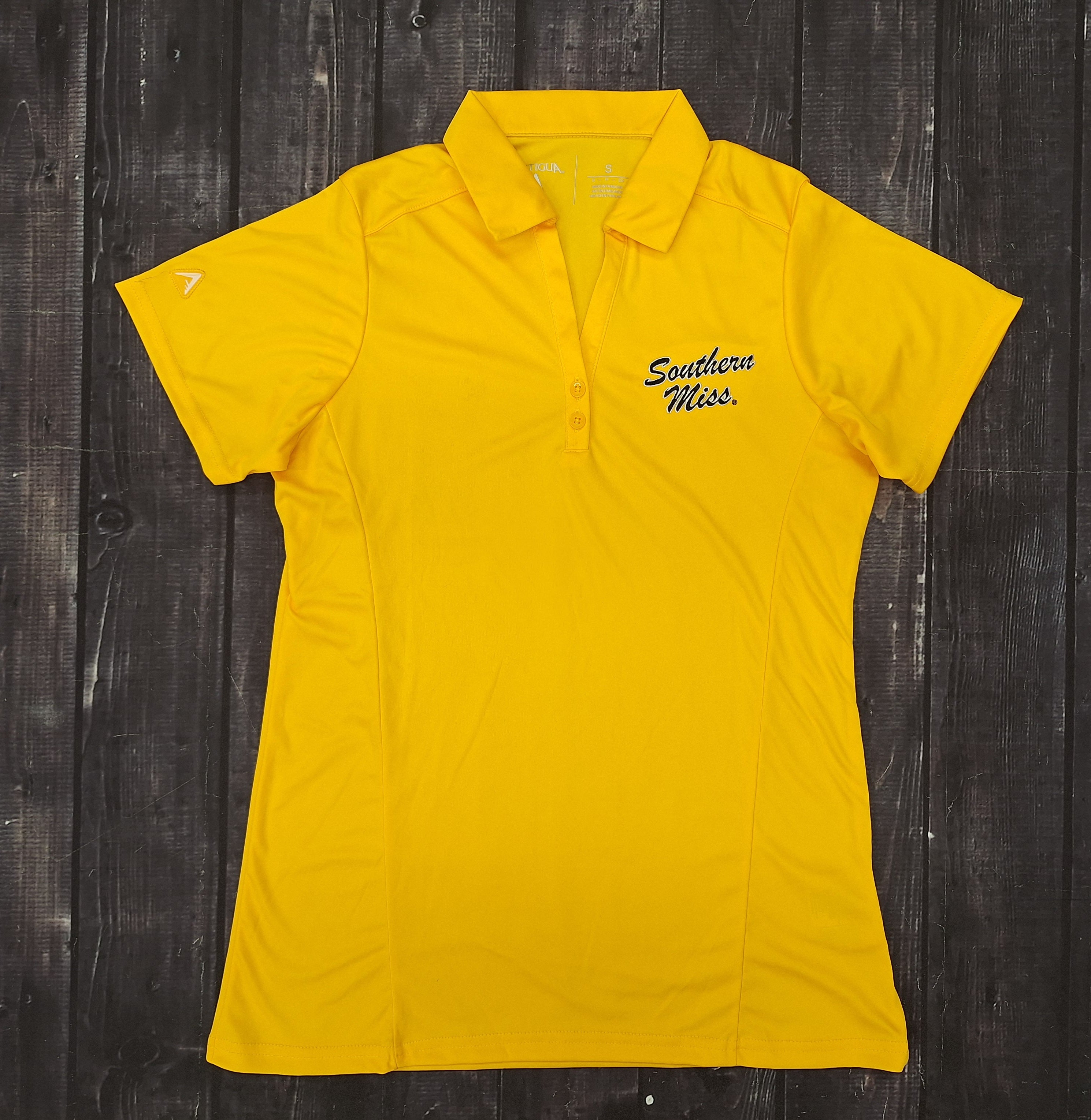 Antigua Women's Tribute Polo with Southern Miss Script