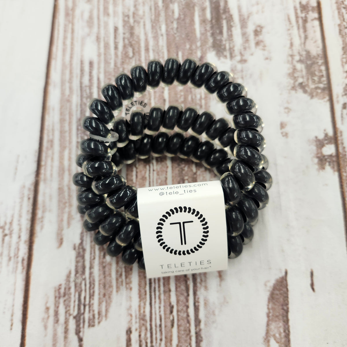 Hair Tie Teletie 3 Pack Lg Black