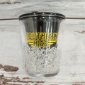 Black Shot Glass with Southern Miss Bars - 1.5 oz