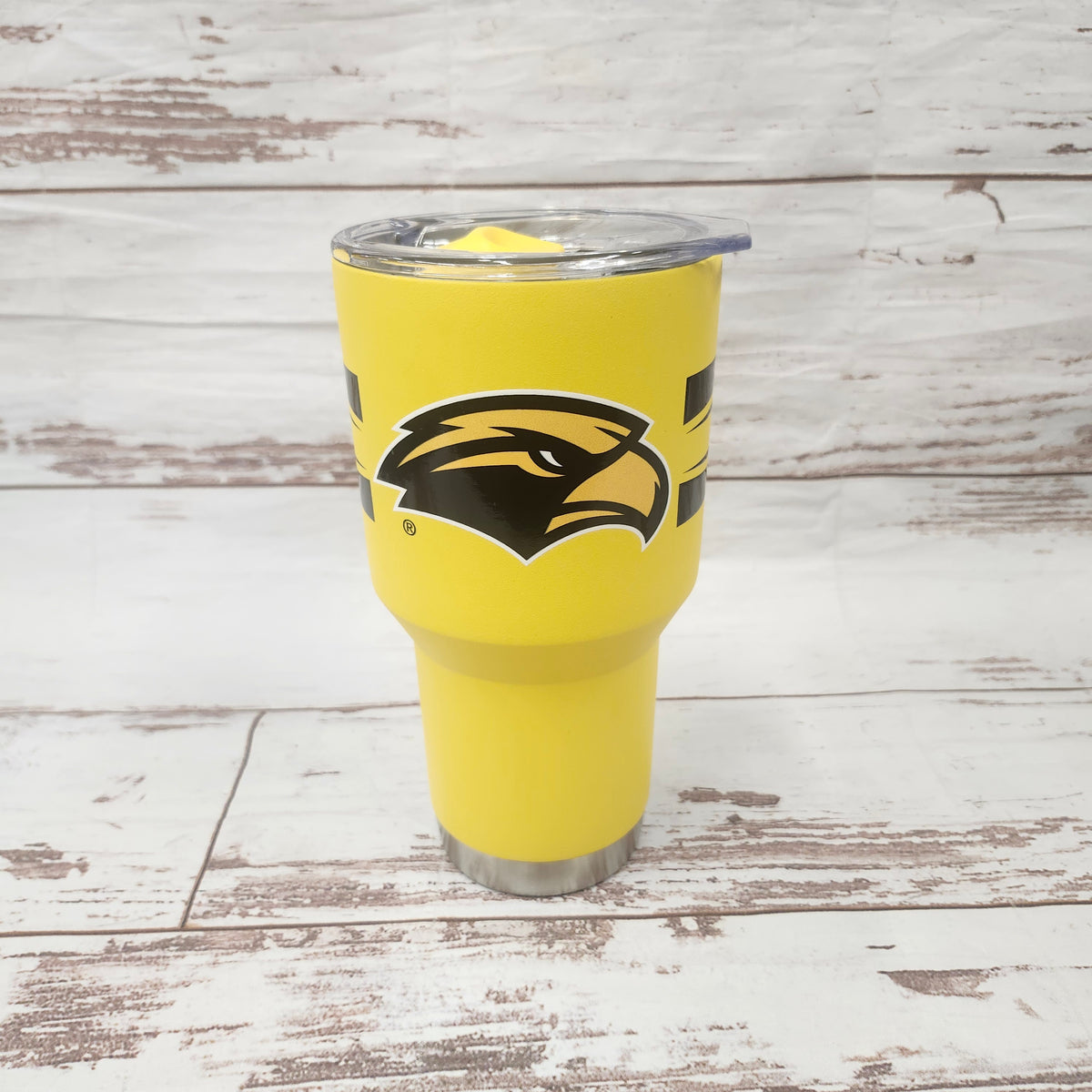 Tumbler with Lid 360 Stripes Eagle Head