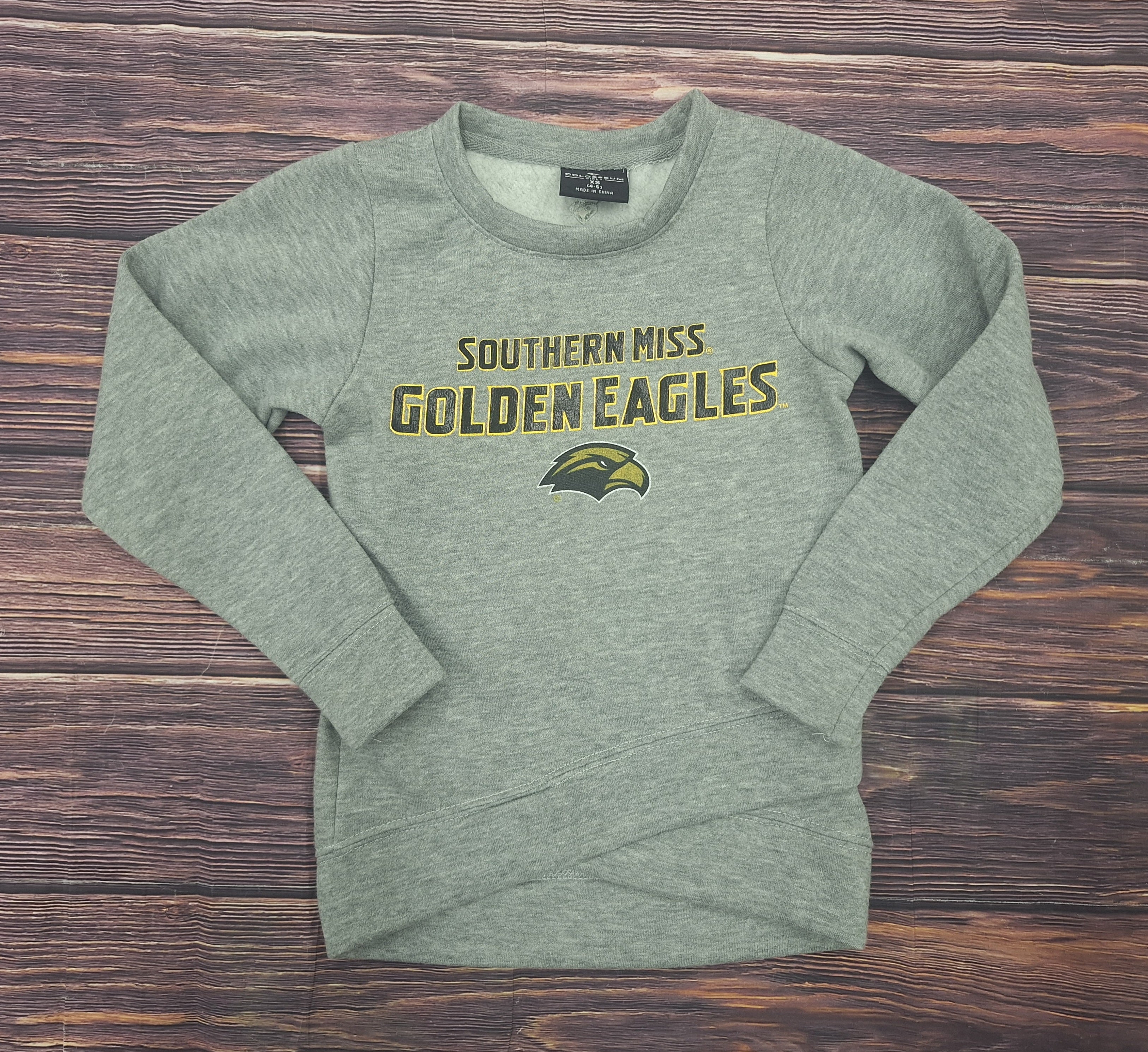 Youth Sweatshirt Pullover Whohoopers Southern Miss Golden Eagles Eagle Head