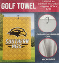 Golf Towel Microfiber Eagle Head Southern Miss Bars